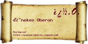 Énekes Oberon névjegykártya